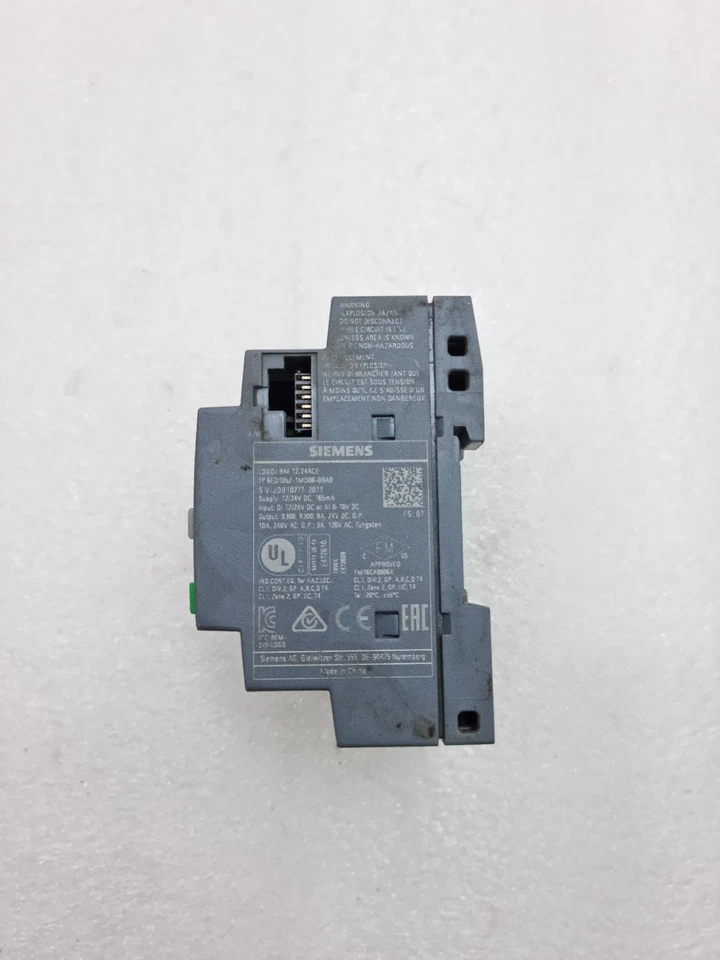 Siemens 6ED1052-1MD08-0BA0 Logo Plc BM12/24RCE 12/24Vdc Tested Working